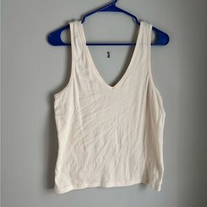 Everlane Pointelle V-Neck Tank